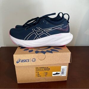 ASICS Women’s Gel-Nimbus 25 Navy Running Shoes